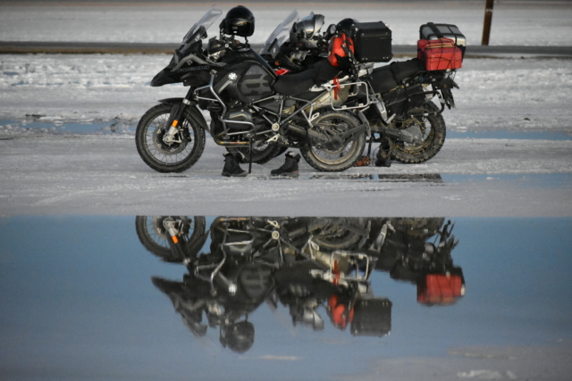 Motorcycle reflections