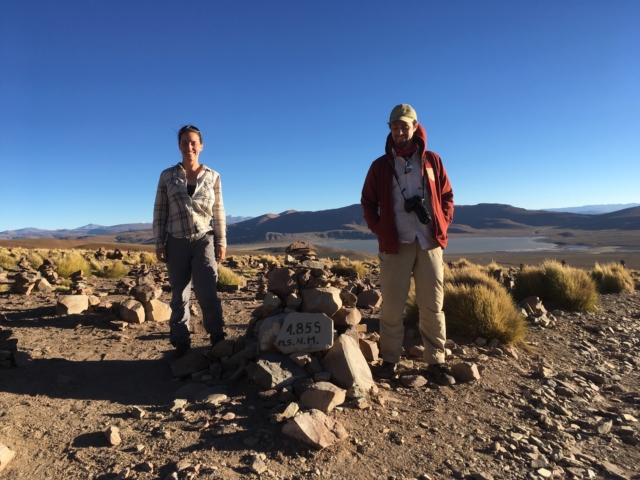 4855 meters (15,924 feet) above sea level - highest point of day 1