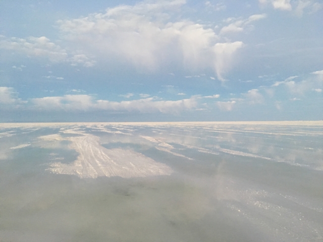 Salt and water in the Salar de Uyuni