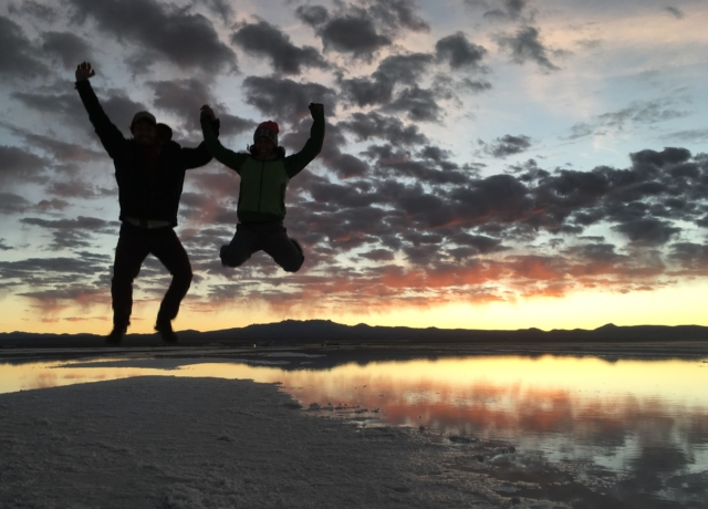 Jumping for joy that the sun is coming up again