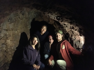 Inside a tunnel under Sucre