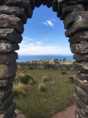 View to the other side of the island from the temple