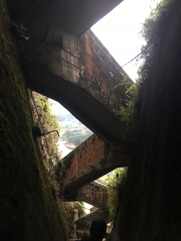 Steps to the top of El Peñol