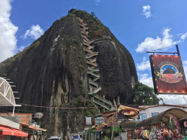 Steps wedged in the crack