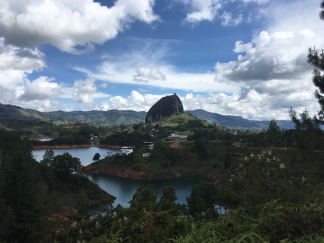 View of El Peñol from a distance